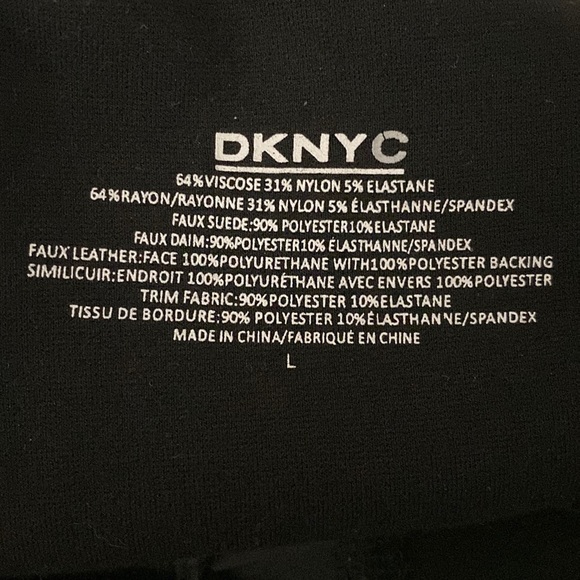 DKNYC | Black Mixed Media Pants - Picture 7 of 11
